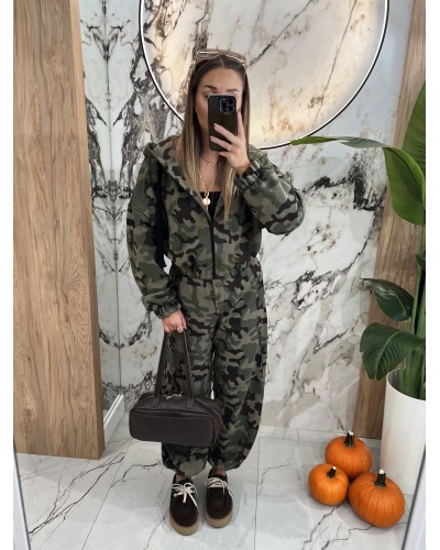 Bluza na zamek z naszywką By o la la...! moro
