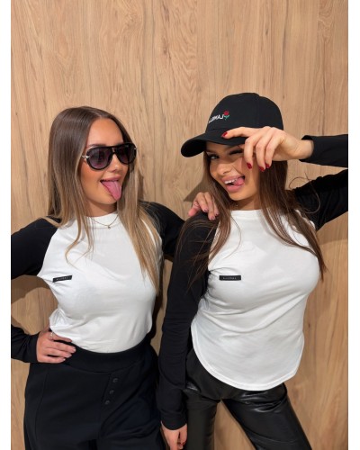 Basic reglan La Milla biały z czarnym