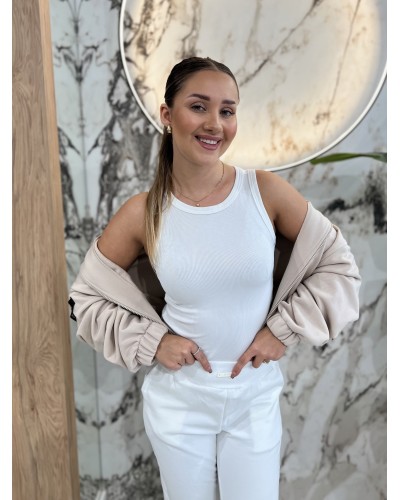 Bokserka prążkowana classy By o la la...! perła