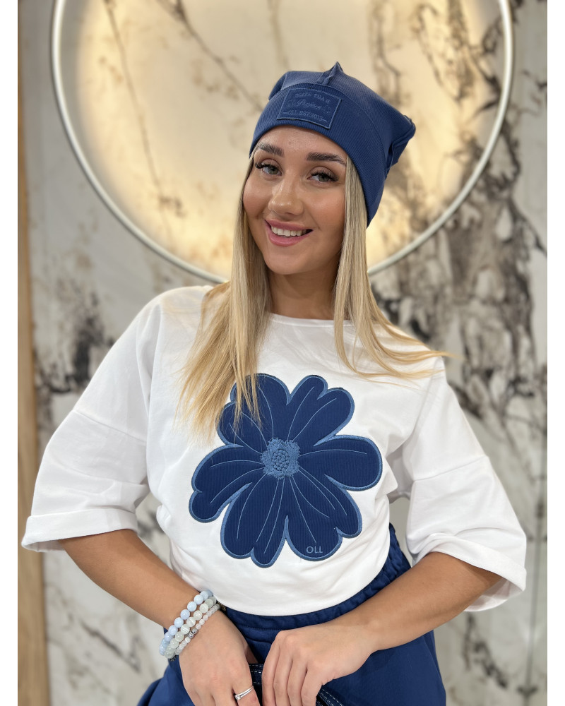 T-shirt stokrotka By o la la...! denim