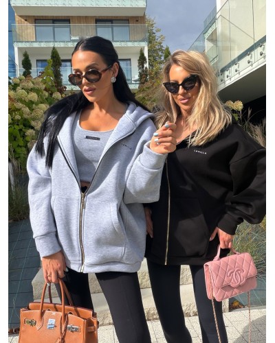 Bluza oversize rozpinana La Milla szara