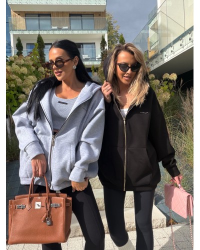 Bluza oversize rozpinana La Milla szara