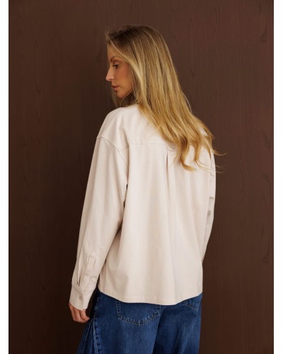 Basic oversize By o la la...! beżowy