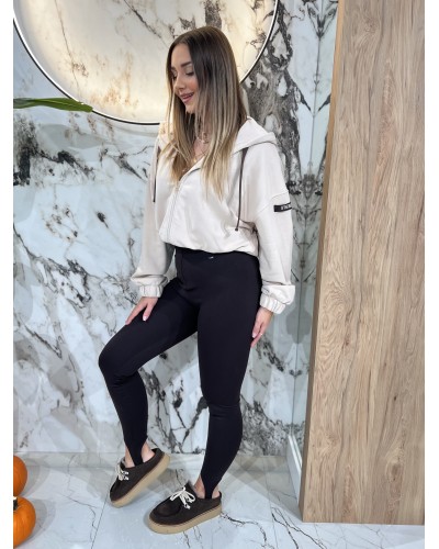 Legginsy z zapiętką By o la la...! espresso