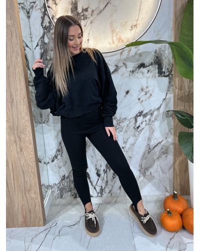 Legginsy z zapiętką By o la la...! czarne