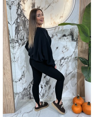Legginsy z zapiętką By o la la...! czarne