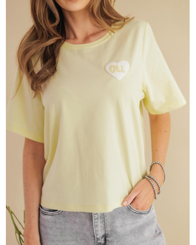 T-shirt z logowanym sercem By o la la...! sunshine