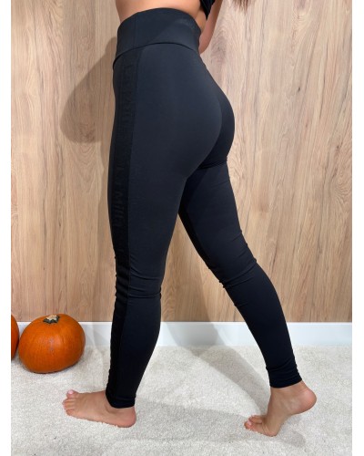 Legginsy z lampasem La Milla czarne