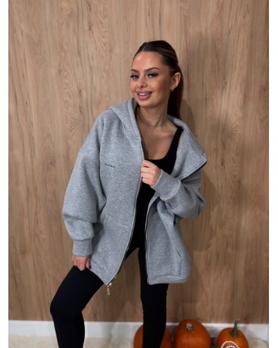 Bluza oversize rozpinana La Milla szara