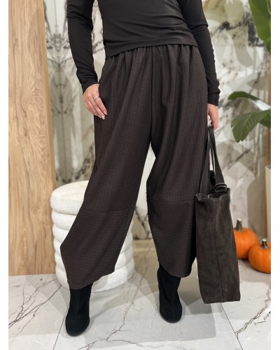 Spodnie materiałowe banany w paski By o la la...! espresso