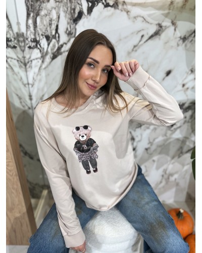 Basic z misiem By o la la...! beżowy