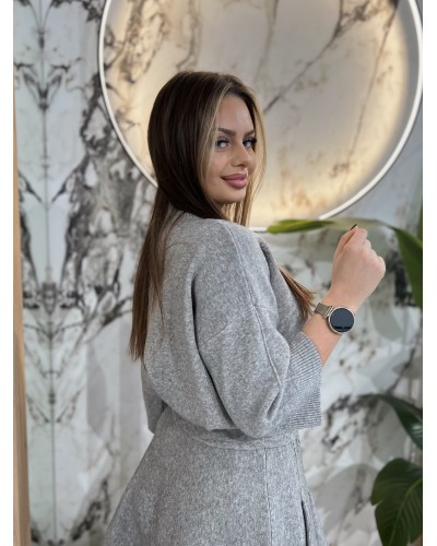 Sweter krótki z golfem By o la la...! beżowy