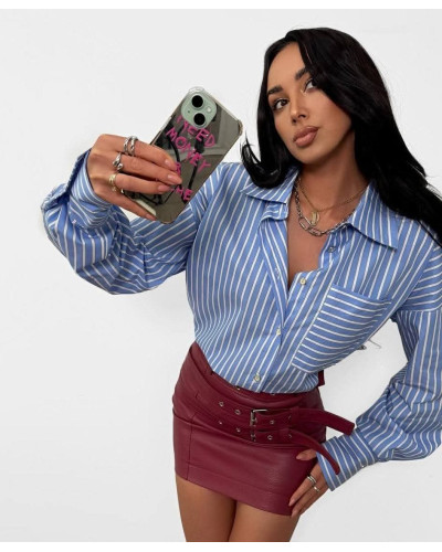 Koszula La Milla w paski niebieska