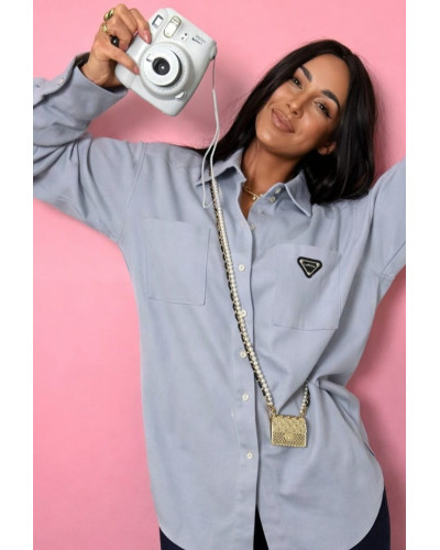 Koszula jeansowa La Milla błękitna