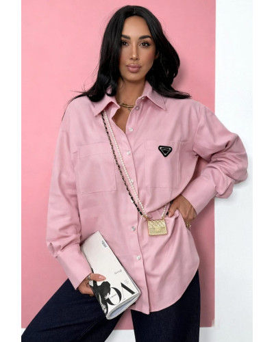 Koszula jeansowa La Milla różowa