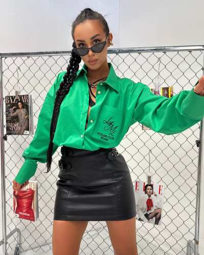 Koszula haft La Milla zielona