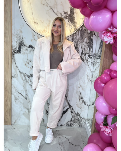 Marynarka dresowa z kapturem By o la la...! nude