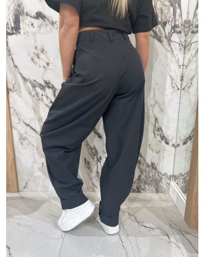 Spodnie drelichowe balony By o la la...! czarne