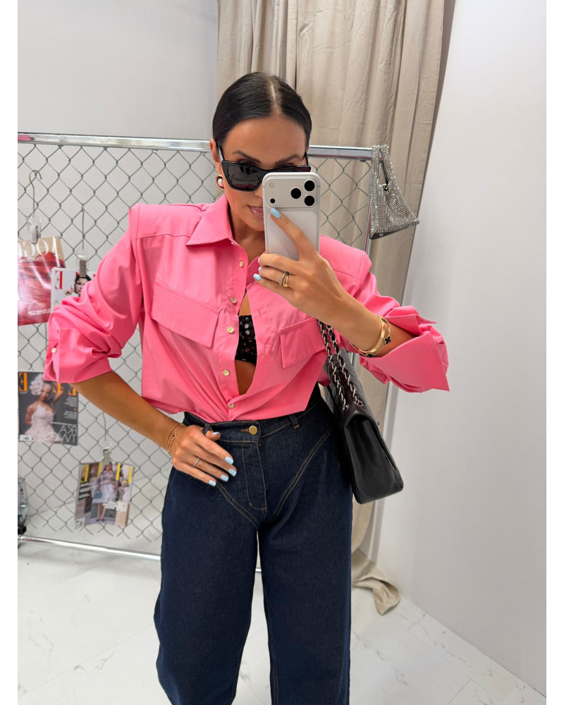 Koszula kołnierzyk La Milla różowa