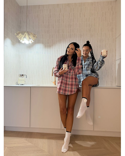 Koszula flanelowa La Milla różowa