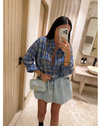 Koszula flanelowa La Milla niebieska