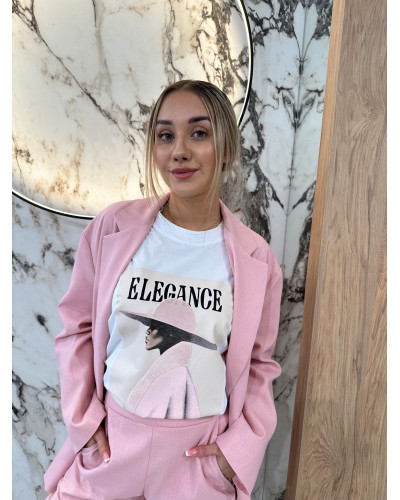 T-shirt Elegance By o la la...! różowa