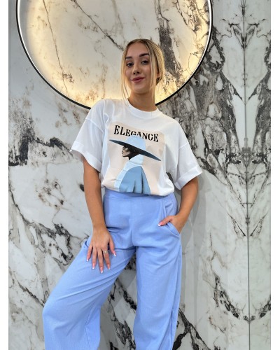 T-shirt Elegance By o la la...! niebieska