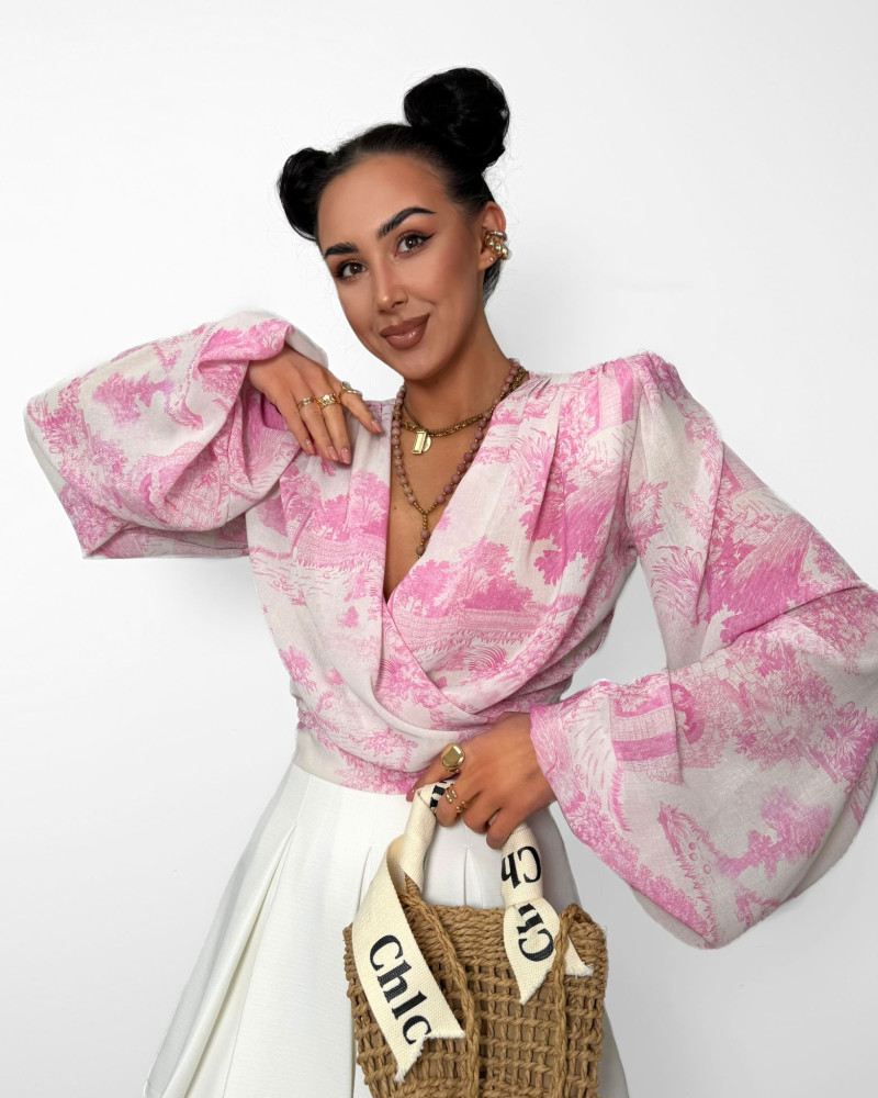 Koszula wiązana La Milla dior różowa