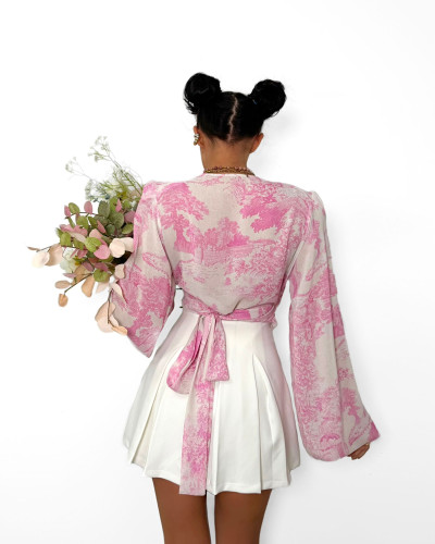 Koszula wiązana La Milla dior różowa