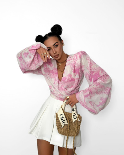 Koszula wiązana La Milla dior różowa