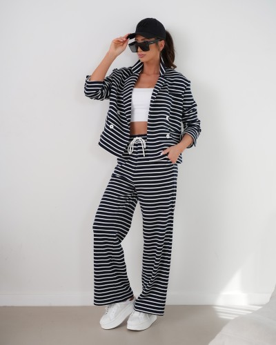 Komplet dresowy Marina By o la la...! granatowy
