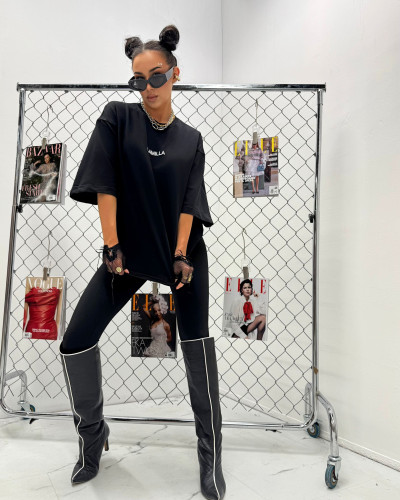 Legginsy stringi La Milla czarne