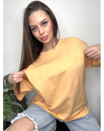 T-shirt oversize La Milla pomarańczowy