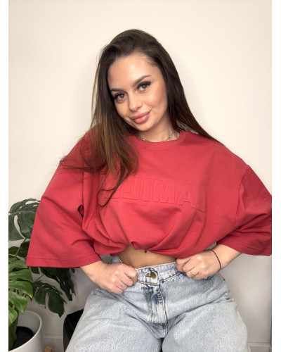 T-shirt oversize La Milla ceglany