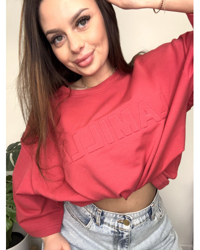 T-shirt oversize La Milla ceglany