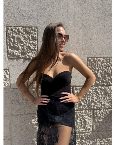 Spódnica koronkowa By o la la...! czarna