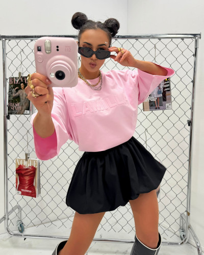 T-shirt oversize La Milla różowy