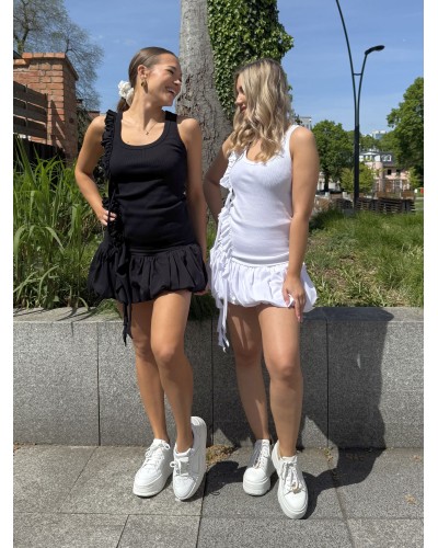 Bokserka z falbanką By o la la...! biała
