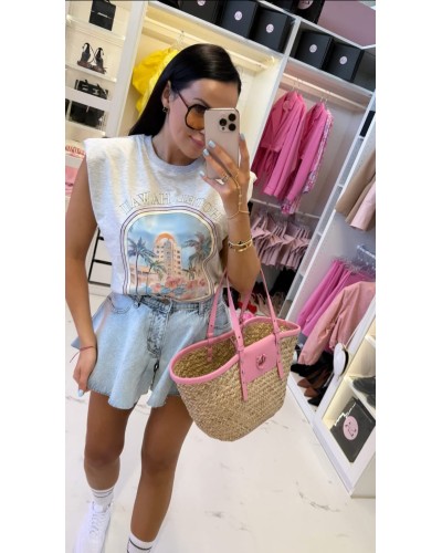 T- shirt z poduszkami HAWAII La Milla szara