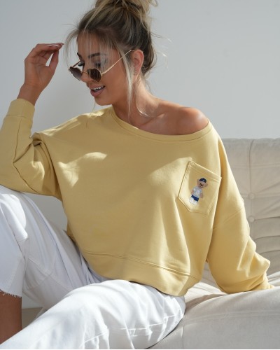 Bluza miś By o la la...! żółta
