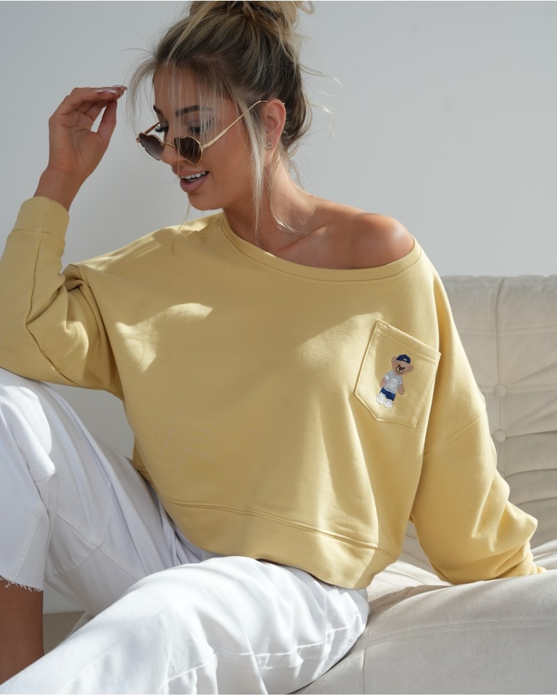 Bluza miś By o la la...! żółta