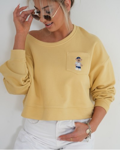 Bluza miś By o la la...! żółta