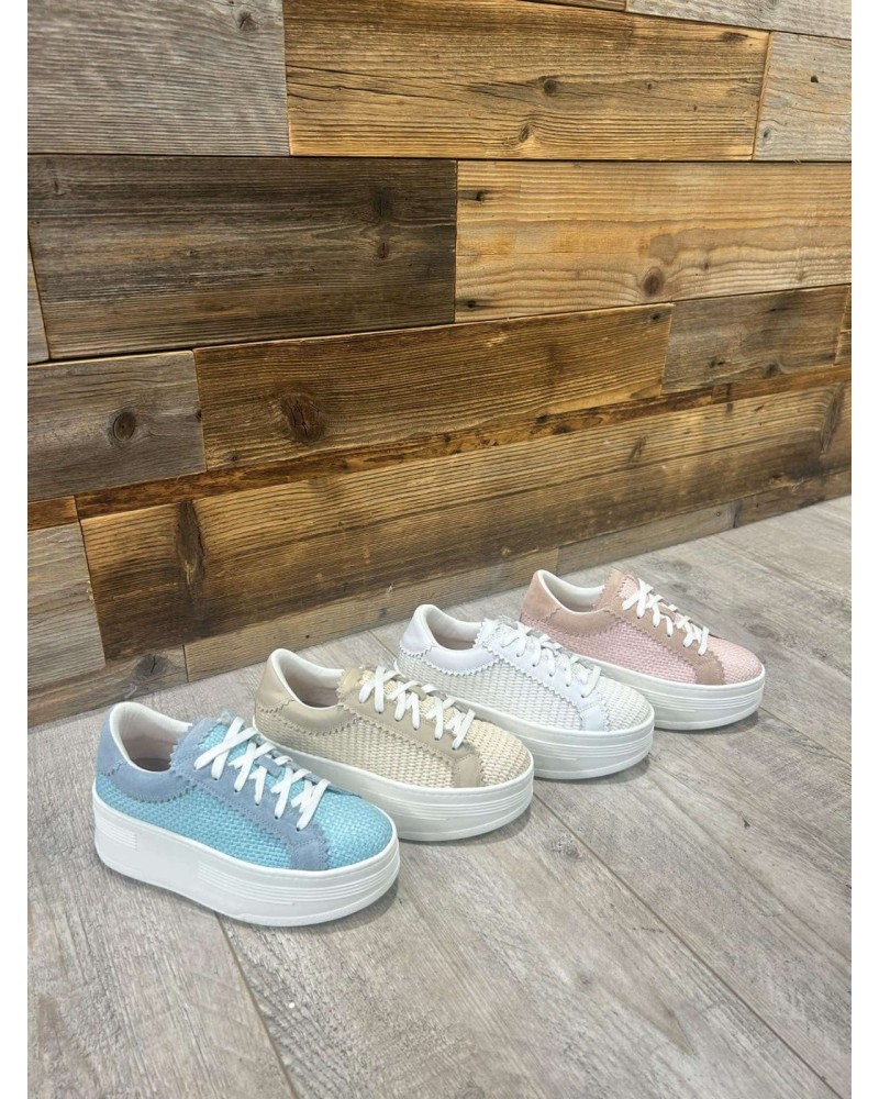 Sneakers rafa By o la la...! różowe Sneakers rafa By o la la...! różowe
