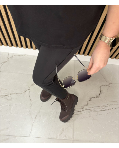 Legginsy z lamówką La Milla czarne