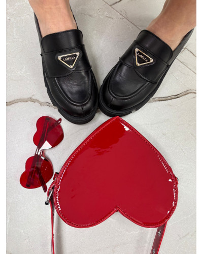 Loafersy La Milla czarne