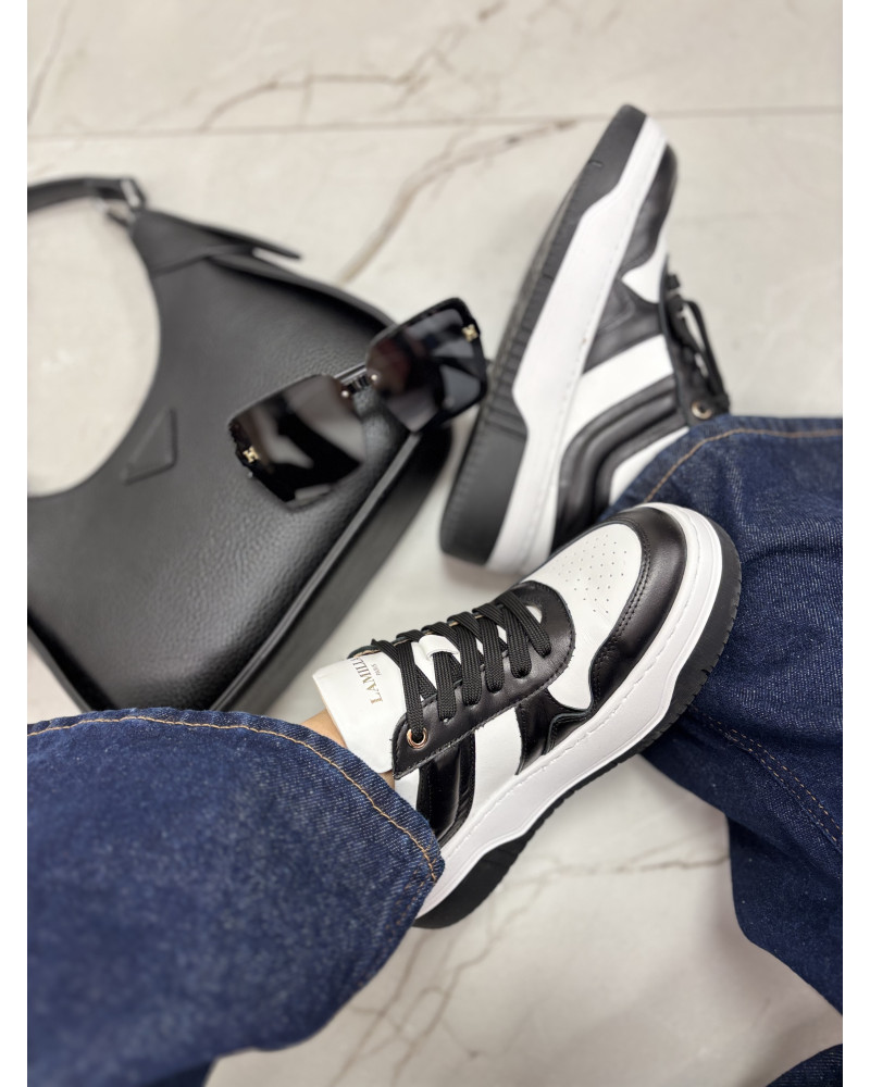 Sneakersy La Milla czarno-białe