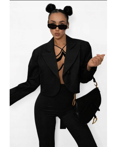 Marynarka La Milla czarna z kokardą