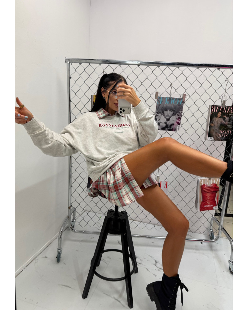 Bluza La Milla Club szary melanż