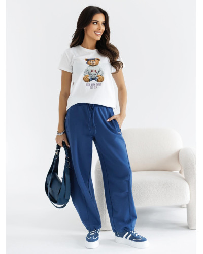 Spodnie dresowe ze stoperami By o la la...! denim