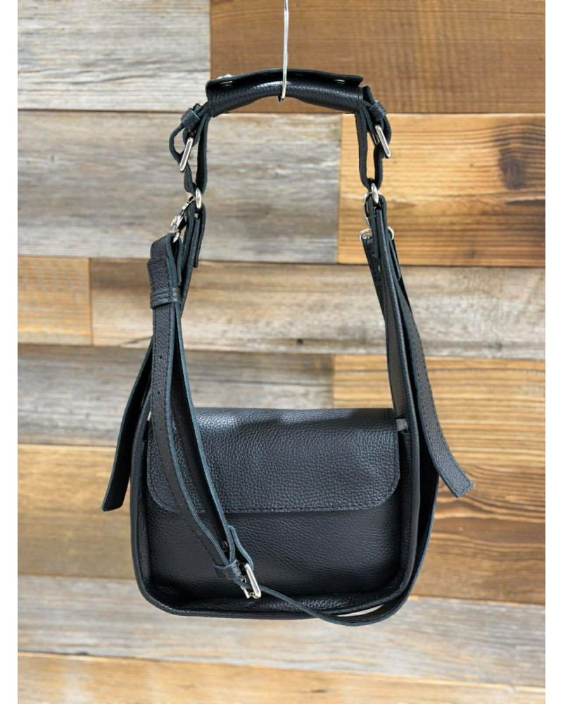 Torebka z regulowanym paskiem By o la la...! czarna